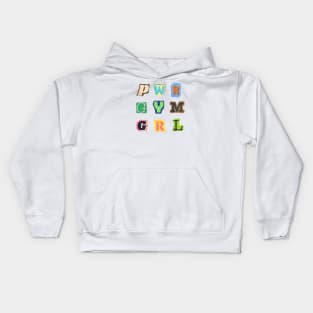 Power gym girl Kids Hoodie